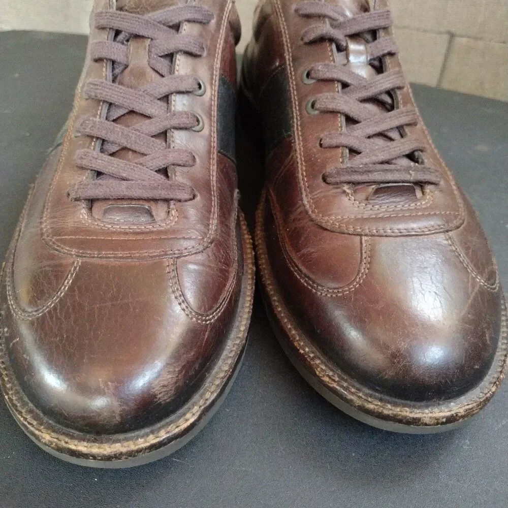 Ecco Fenn Lace Dark Chocolate Black Sneaker Oxford Shoes Mens EU 47 US 13-13.5